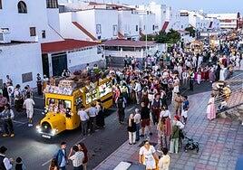 La romería de San Fernando de Maspalomas estrenó recorrido en torno al poblado