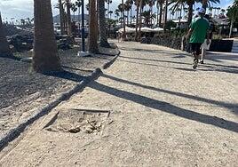 El PP insta a mejorar la avenida de Playa Blanca