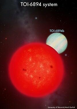 Descubierto un planeta gigante que orbita la estrella más pequeña detectada jamás