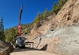 El Cabildo abre de manera provisional la carretera entre Mogán y Ayacata