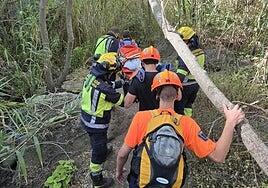 Rescatan a una joven en una zona escarpada de Telde tras sufrir una caída