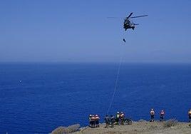 Dos accidentes aéreos y un examen: las emergencias de Canarias superan la prueba