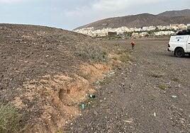 Gesplan limpia desde el barranco de La Florida hasta Gran Tarajal