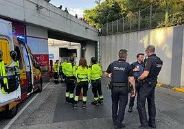 Detenido por empujar al vacío a una mujer desde siete metros de altura en una estación de guagua de Madrid