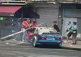 Nueve heridos al chocar un vehículo en una exhibición de derrapes en Galdakao