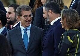 Feijóo y Abascal celebran su primera reunión en casi dos años con la legislatura en punto crítico