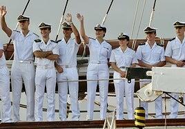 La princesa Leonor ya está en Gijón con el Juan Sebastián de Elcano