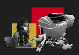 Un recién nacido con 53 cuchilladas arrojado a un contenedor de basura