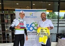 Pogačar, vigente campeón del Tour y leyenda del ciclismo, firma por Gran Canaria