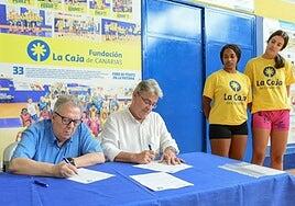 La Fundación La Caja de Canarias renueva su apoyo al CB Islas Canarias