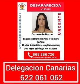 Buscan a Carmen de Marco, una joven de 28 años desaparecida en Las Palmas de Gran Canaria