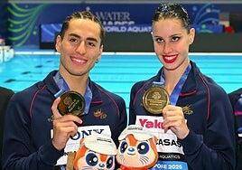 Dennis González e Iris Tió logran el oro en el dúo mixto libre