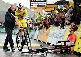 Vingegaard se rinde y Pogacar se hastía