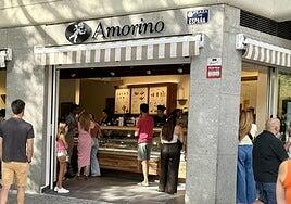 Amorino desembarca con éxito rotundo en la Plaza de España