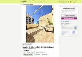 2.950 euros al mes: así es el «espectacular ático» en el que vivía Santos Cerdán