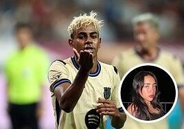 Lamine Yamal pillado besándose con Nicky Nicole