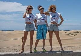 MMT alza la voz por la naturaleza en una pitada simbólica en las Dunas de Maspalomas