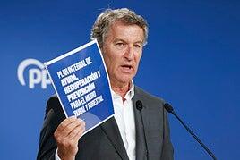 Feijóo propone un plan antiincendios frente al pacto de Estado climático de Sánchez