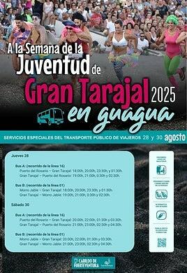 Se refuerza el transporte público durante la Semana de la Juventud de Gran Tarajal