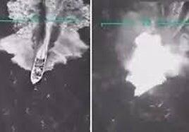 EE UU hunde una lancha que salió de Venezuela con droga y mata a once personas