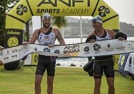 Germán Rodríguez y Daniel Muñoz se llevan el triunfo nacional en la Anfi Mogán Swim Run