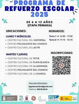 Puerto del Rosario pone en marcha un plan de refuerzo escolar