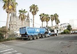 Luces y sombras en el primer día de obras en el recinto ferial de Arucas