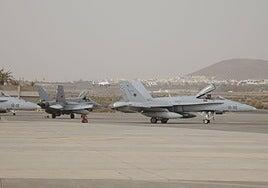 Cazas, misiles y sistemas antidrones: Gando se convierte por unos días en el epicentro de la defensa aérea