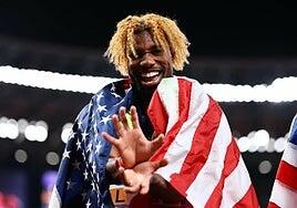 Noah Lyles alcanza a Usain Bolt