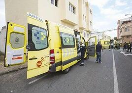 Un motorista herido moderado tras sufrir una caída en Santa Brígida