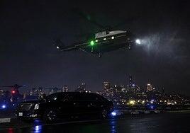 EE UU podría condenar a cinco años de cárcel a un hombre por apuntar con un láser al helicóptero de Trump