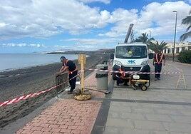Barandilla para el paseo marítimo de Tarajalejo