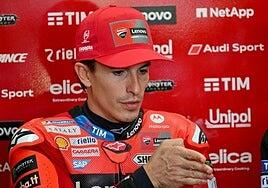Doble caída de Marc Márquez en Indonesia que le manda a la Q1