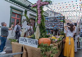 Manzanas, música y solidaridad: así se vivió laromería de La Encarnación en Valleseco