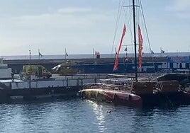 Un hombre herido grave al ser alcanzado por la hélice de una embarcación en Adeje