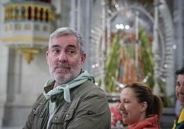 Clavijo peregrina junto a la Virgen de Candelaria por «una Canarias mejor»
