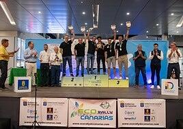 Victoria y campeonato eléctrico para Aicart y Herrera tras el 7º Ecorally de Canarias