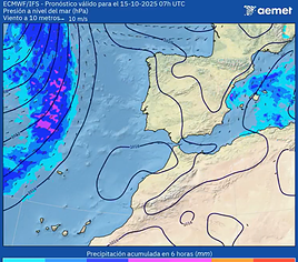 La Aemet publica una imagen que deja claro lo que impactará en Canarias en cuestión de horas