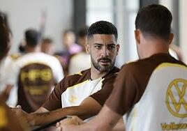 Pelea entre dos defensores de la UD Las Palmas