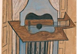 Expertos definen el Picasso desaparecido como un «dibujo convencional» de su serie sobre guitarras y veladores