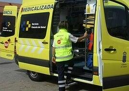 Herido moderado tras sufrir una caída desde varios metros de altura en Tenerife
