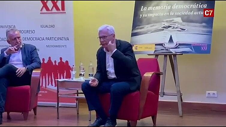 La memoria democrática junta a Ángel Víctor Torres y Baltasar Garzón en Las Palmas de Gran Canaria