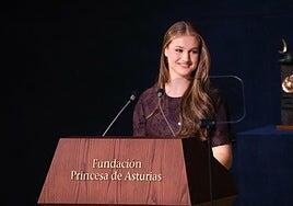 La Princesa Leonor: «La convivencia no es fácil, pero es el único camino para lograr el progreso compartido»