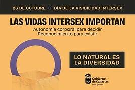 «Las vidas Intersex Importan: autonomía corporal para decidir y reconocimientopara existir», lema del Gobierno de Canarias por el Día de la Visibilidad Intersex
