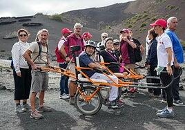 Timanfaya, accesible para personas con discapacidad