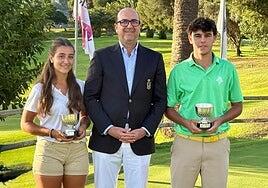 Rafael González y Blanca Gómez-Balboa, campeones de la Copa Palmer en el Real Club de Golf de Las Palmas