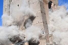 Un obrero atrapado y otro herido grave tras el derrumbe de una torre medieval en Roma