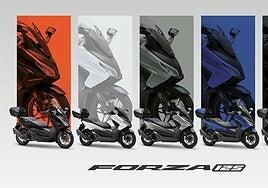 La gama Forza de Honda lucirá nuevos colores en 2026