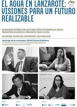 Últimos cuatro presidentes, a debatir sobre el problema del agua
