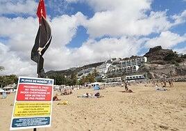 Mogán estudia acciones judiciales por el vertido que mantiene cerradas todas sus playas